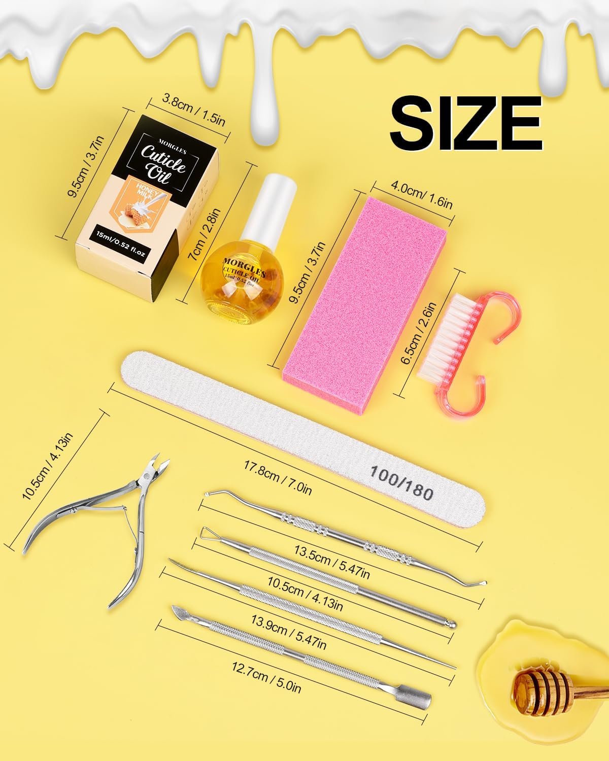 MORGLES Nail File and Buffer Blocks with Nail Care Kit